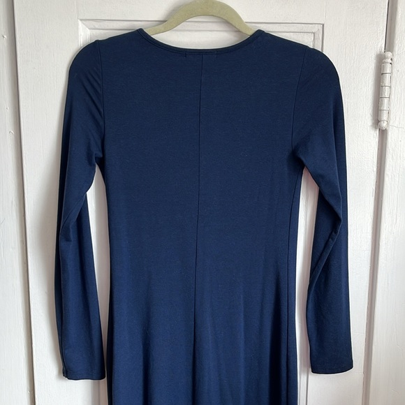 MARINE LAYER Lexi Longsleeve Midi Dress in Twilight - Picture 8 of 10